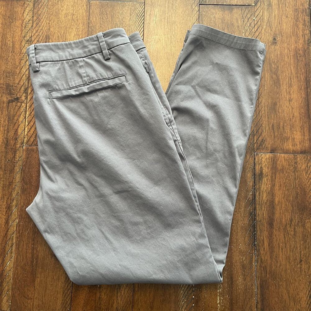 Birddogs Pants Mens 36x32 Gray Chino Stretch Golf Straight Leg Performance - Picture 2 of 11